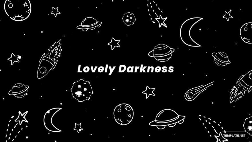 Lovely darkness is a free after effects template - Space