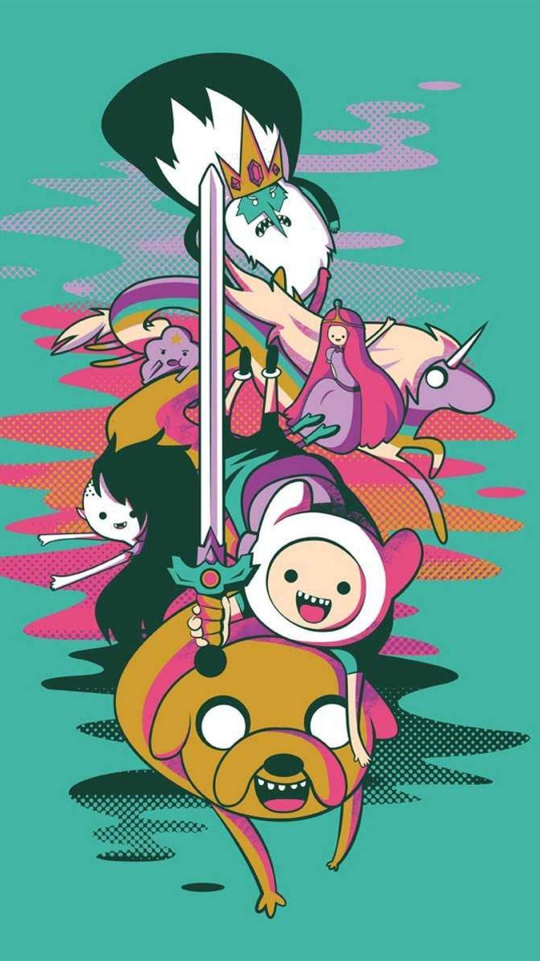Adventure Time Wallpaper for iPhone with high-resolution 1080x1920 pixel. You can use this wallpaper for your iPhone 5, 6, 7, 8, X, XS, XR backgrounds, Mobile Screensaver, or iPad Lock Screen - Adventure Time