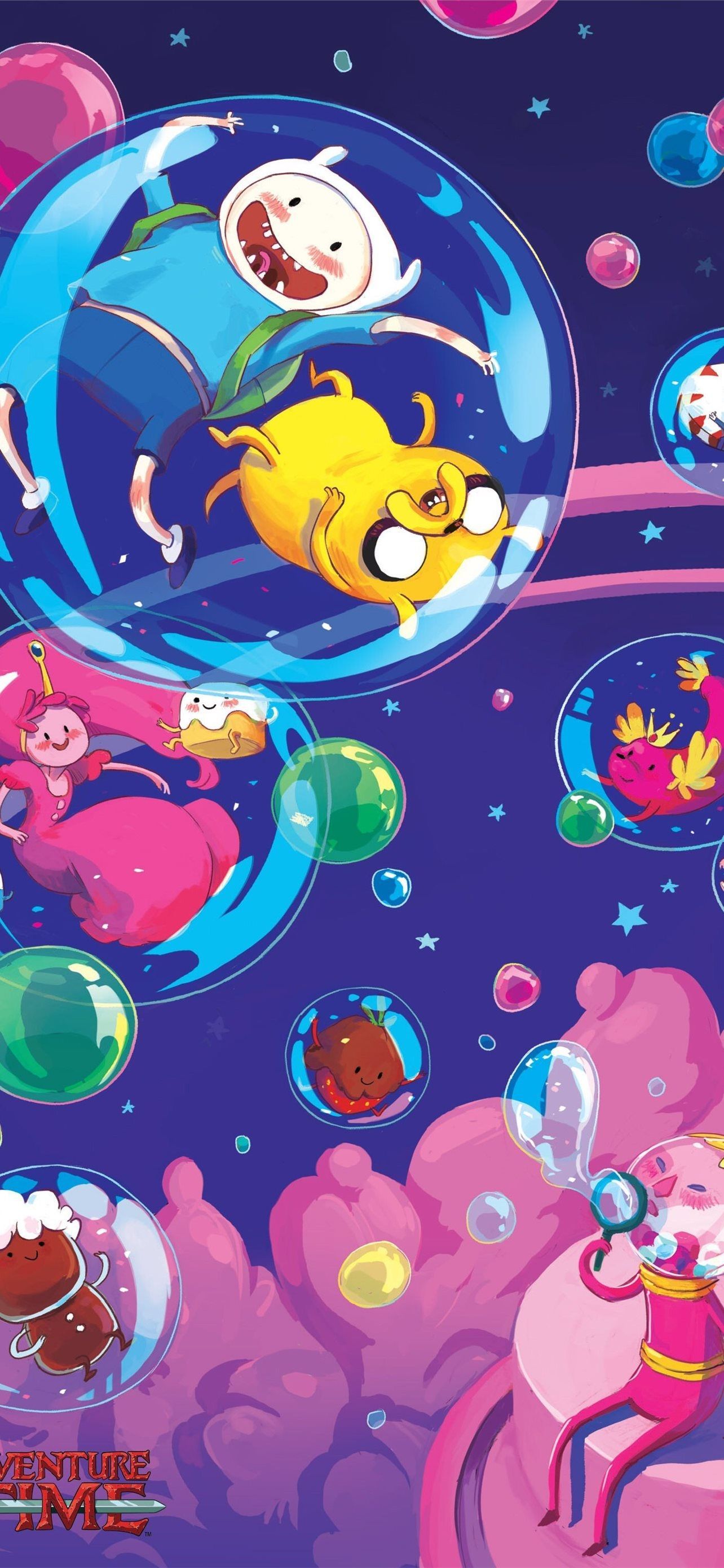 Adventure Time And Jake Inside The Boat Wallpaper Download