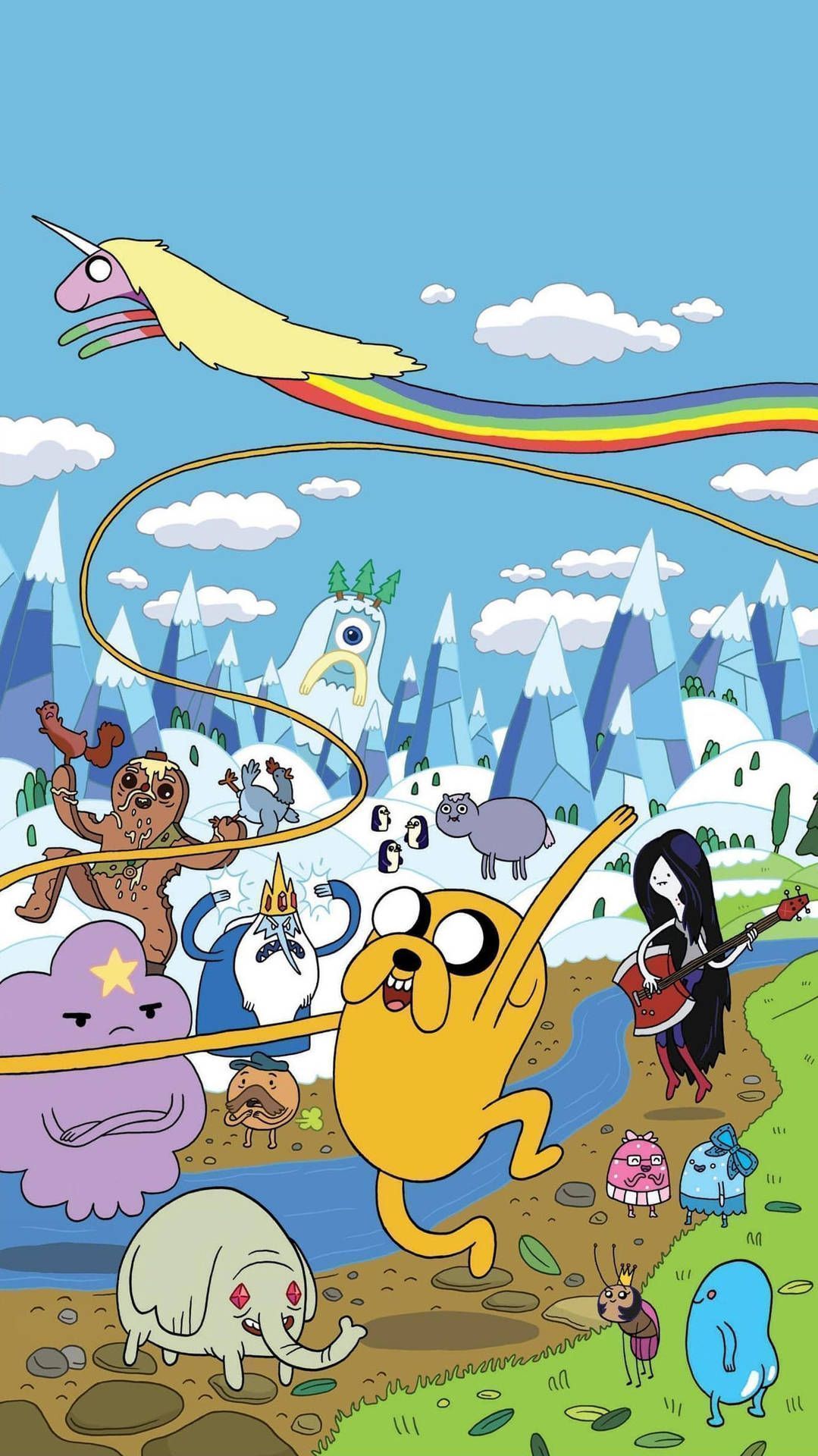 Download Adventure Time Cartoon Phone Wallpaper