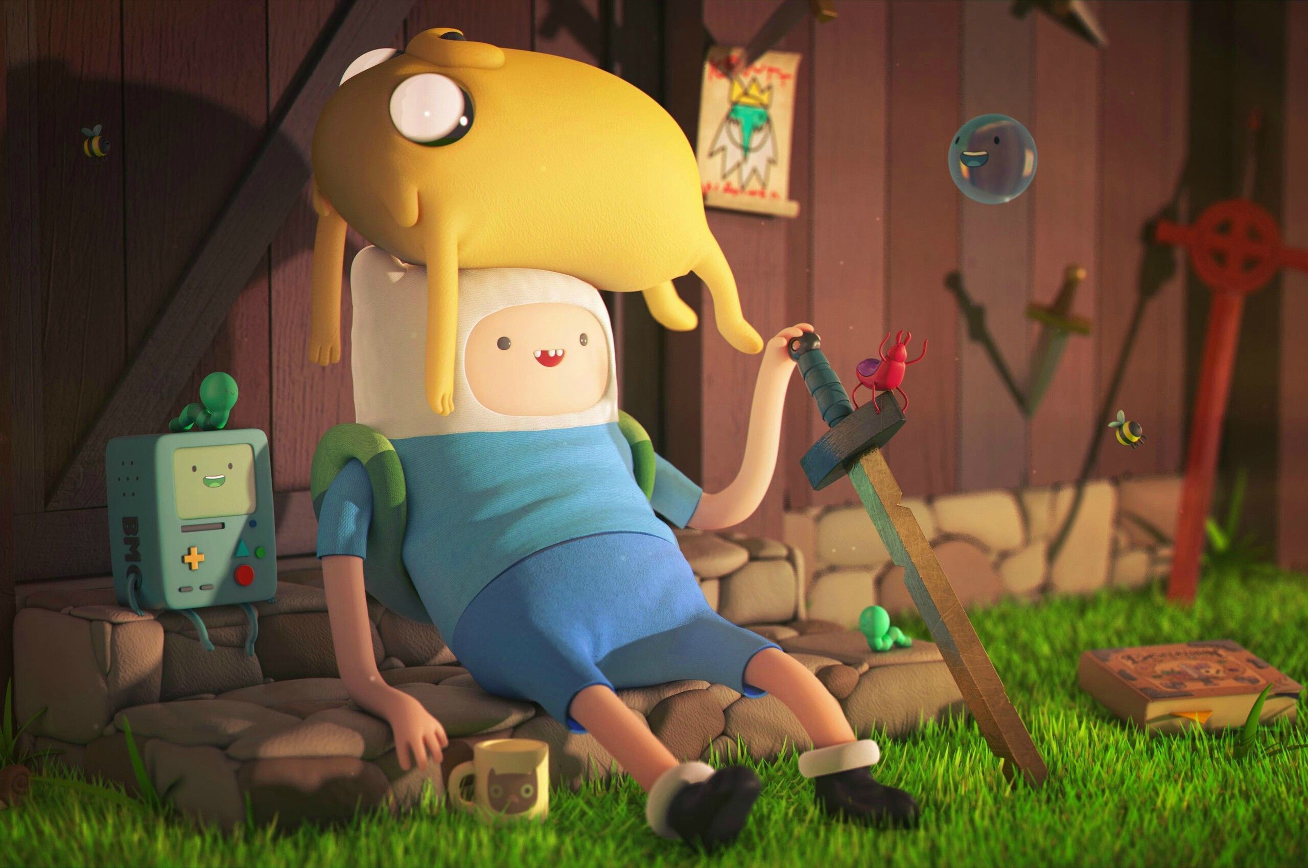 Adventure Time Finn the Human wallpaper 2560x1440 - Adventure Time