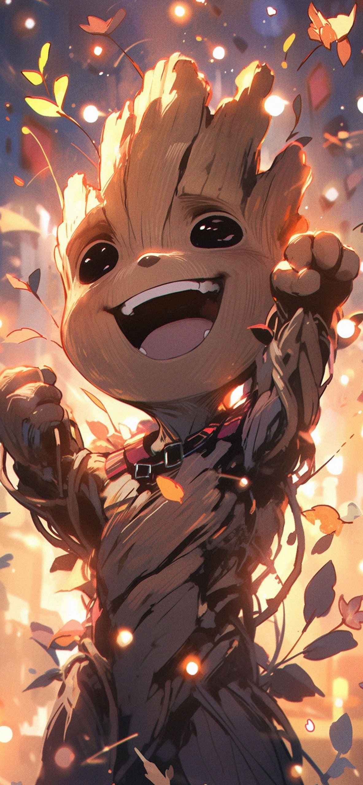 Happy Baby Groot Marvel Wallpaper Groot Wallpaper iPhone