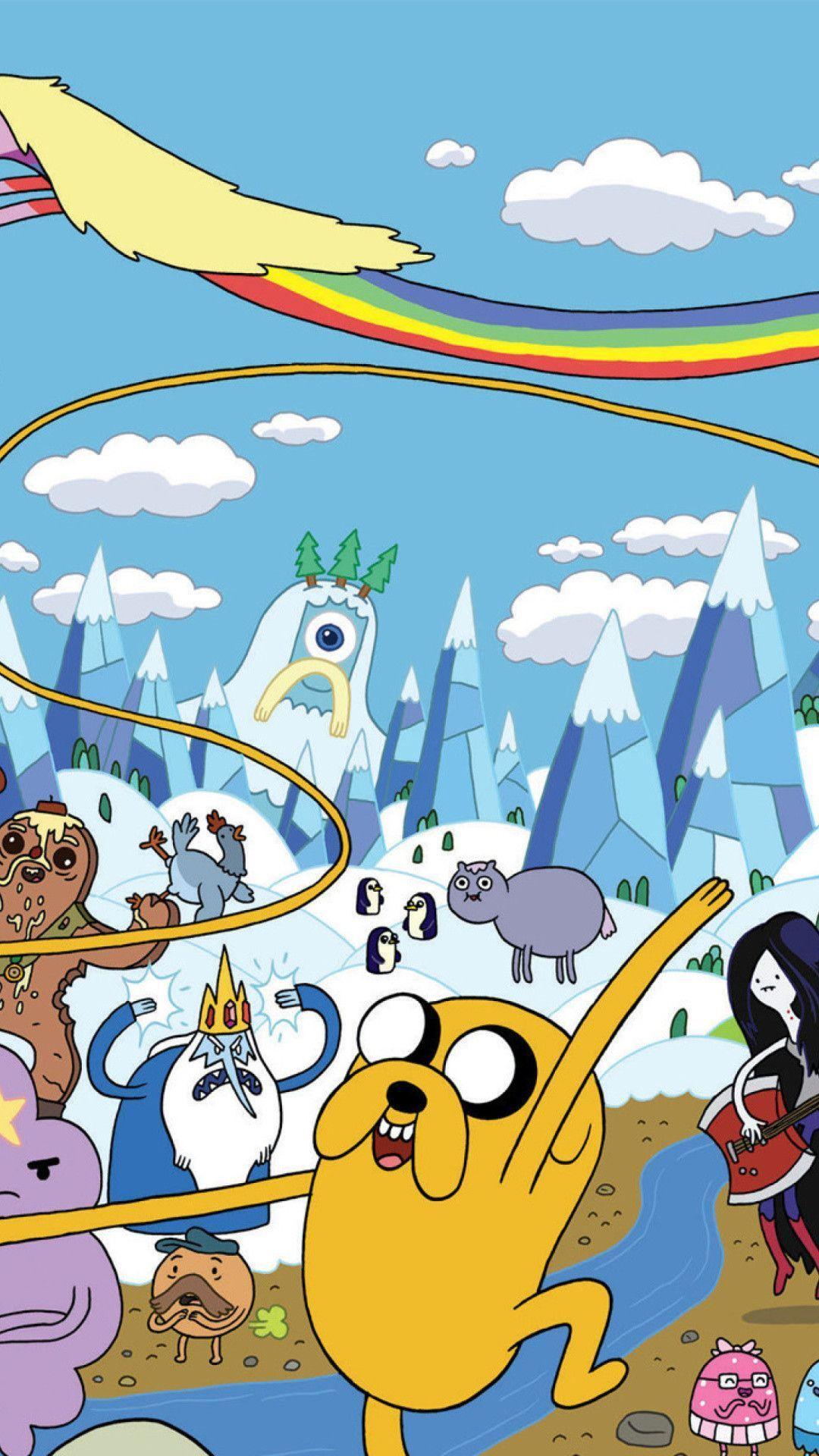Adventure Time wallpaper for iPhone and Android with high-resolution 1080x1920 pixel. You can use this wallpaper for your iPhone 5, 6, 7, 8, X, XS, XR backgrounds, Mobile Screensaver, or iPad Lock Screen - Adventure Time