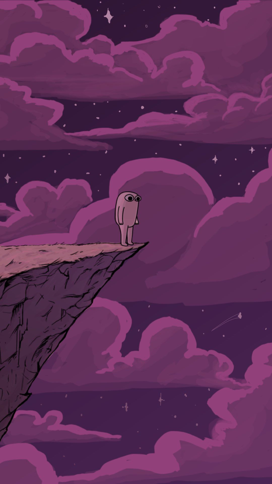 IPhone wallpaper with a purple background - Adventure Time