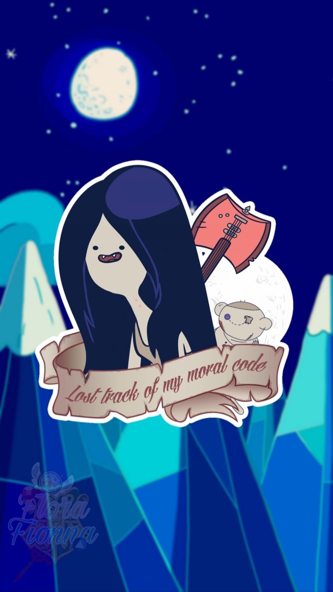 Adventure Time Marceline iPhone Wallpaper with high-resolution 1080x1920 pixel. You can use this wallpaper for your iPhone 5, 6, 7, 8, X, XS, XR backgrounds, Mobile Screensaver, or iPad Lock Screen - Adventure Time