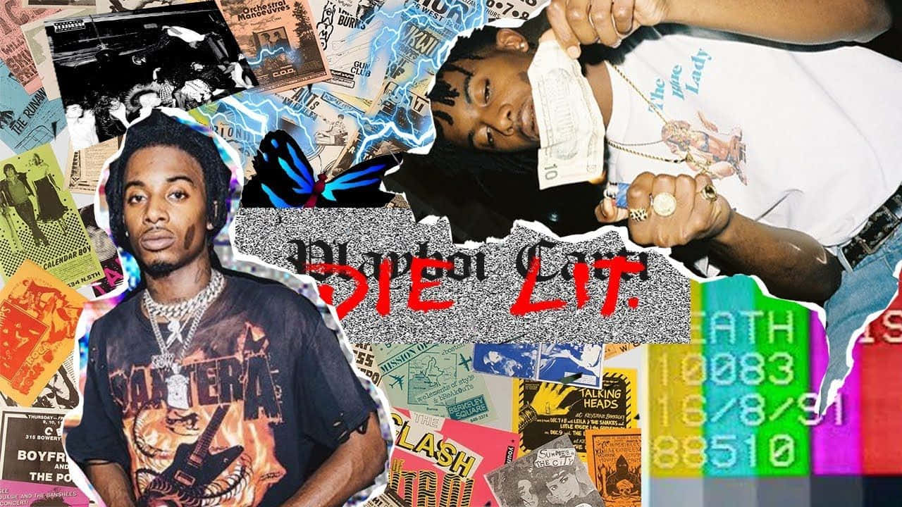 Download Playboi Carti's dynamic style of artistry stands out on the cover of his newest album PC. Wallpaper