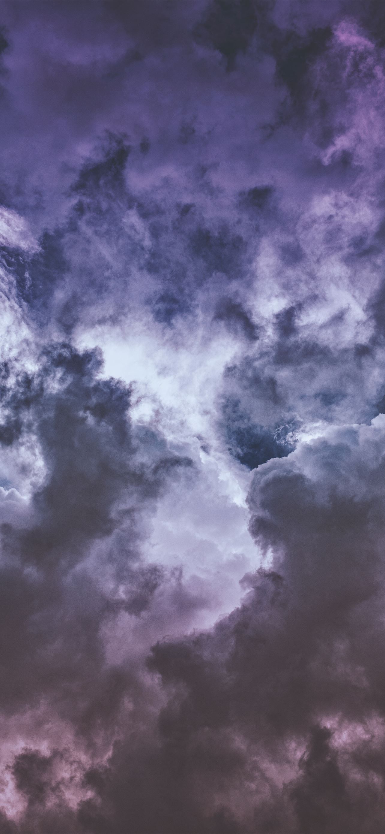 Wisteria clouds iPhone 12 Wallpaper Free Download