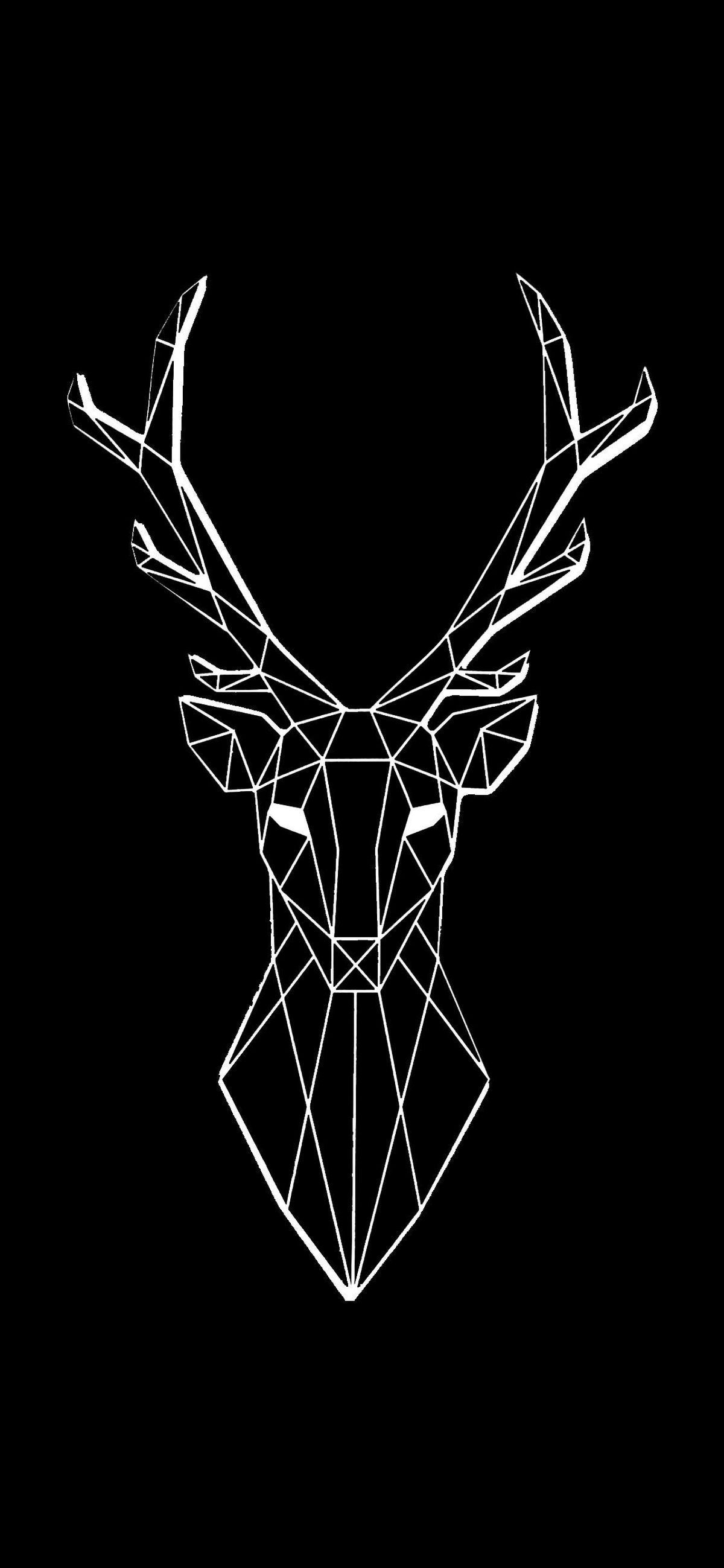 iPhone X Wallpaper: 35 Great Image For An AMOLED Screen. Deer wallpaper, Cool black wallpaper, Black wallpaper iphone