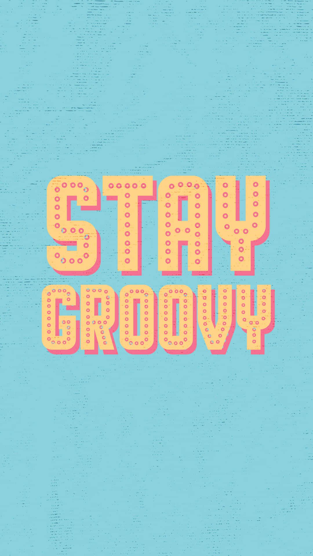 Download Vintage Pastel Aesthetic Stay Groovy Typography Wallpaper