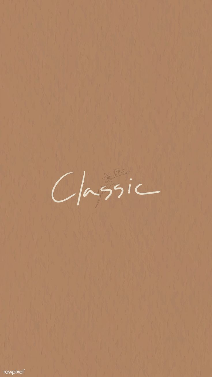 The cover of classic by person - Typography