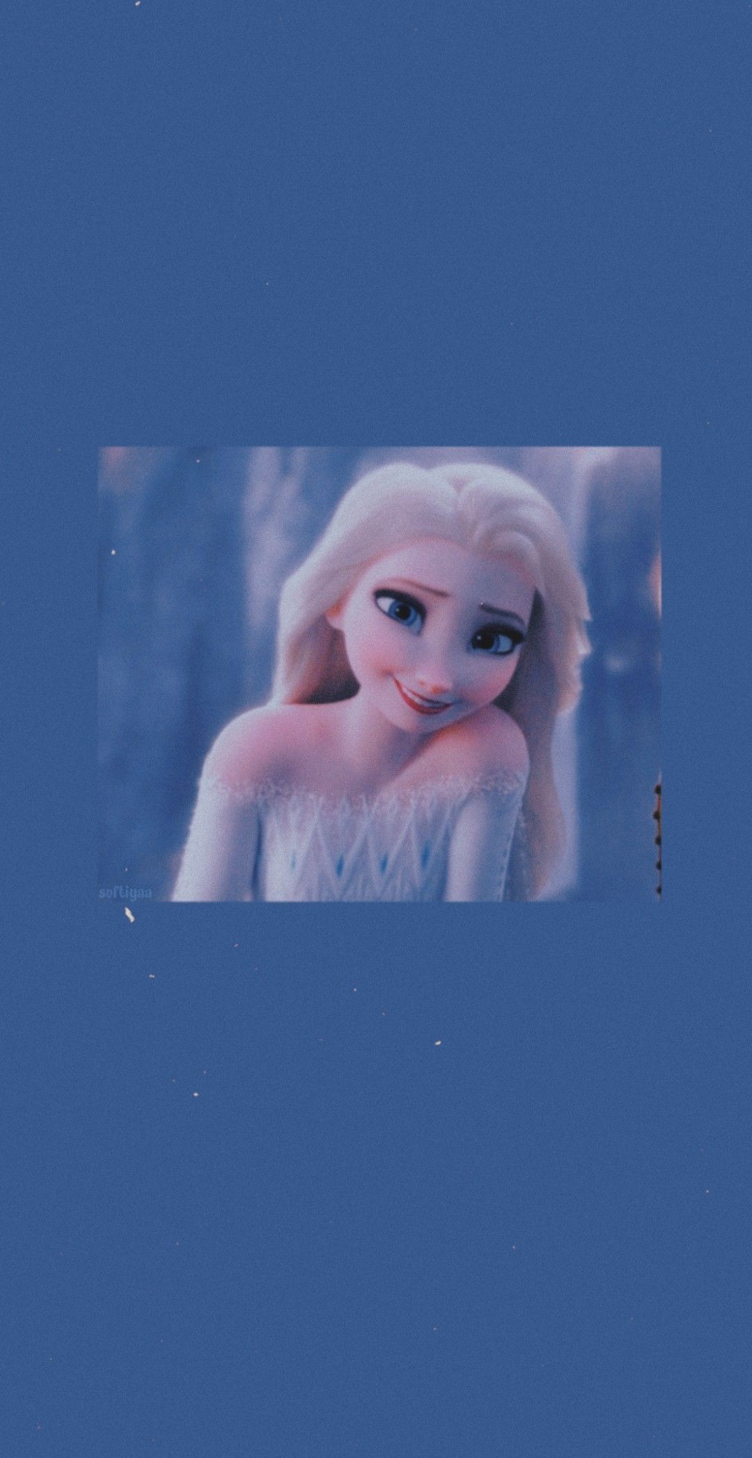 A frozen character is on the screen - Elsa