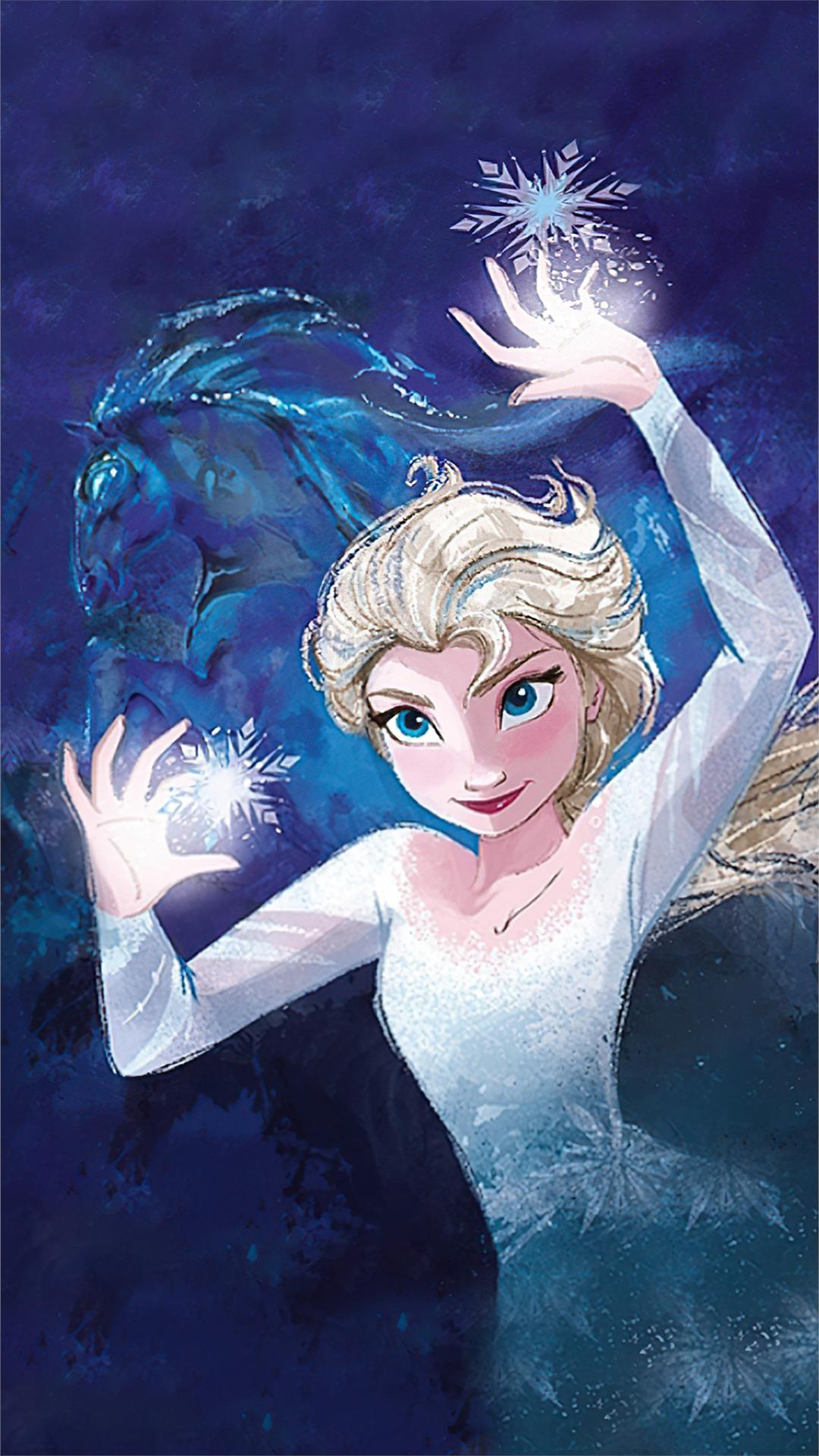 Elsa Frozen iPhone Wallpaper with high-resolution 1080x1920 pixel. You can use this wallpaper for your iPhone 5, 6, 7, 8, X, XS, XR backgrounds, Mobile Screensaver, or iPad Lock Screen - Elsa