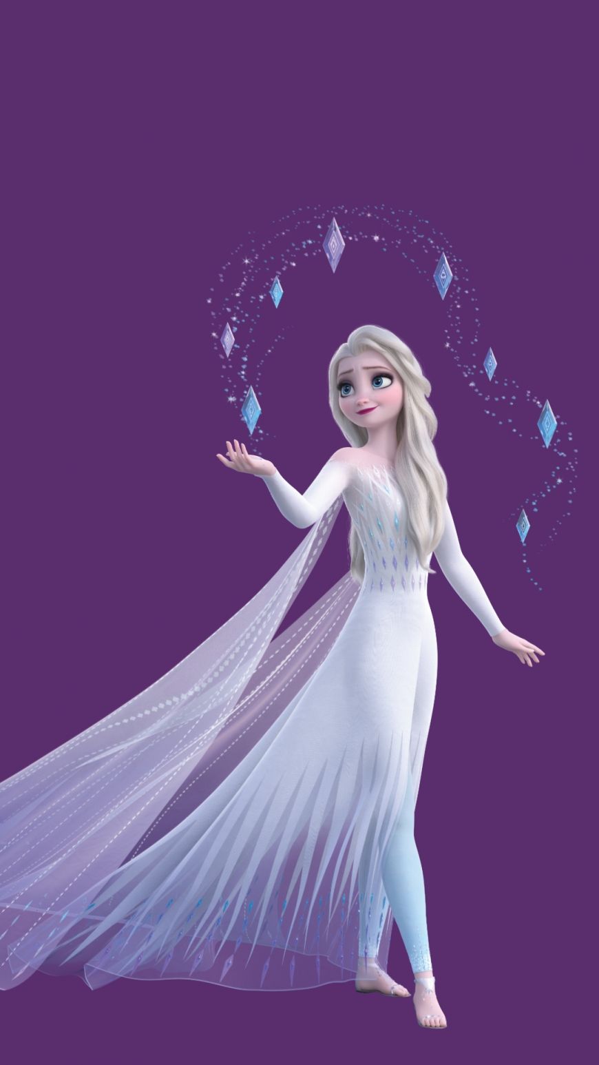 Elsa from Frozen 2 wallpaper for iPhone and Android devices - Elsa