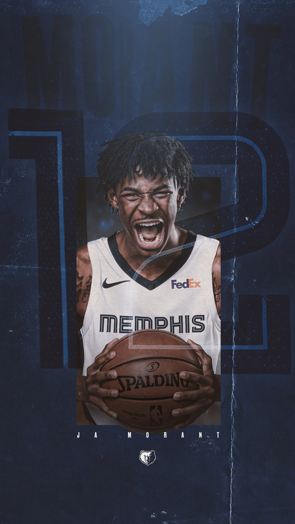 Ja Morant Memphis Grizzlies wallpaper I made for my phone. - Ja Morant