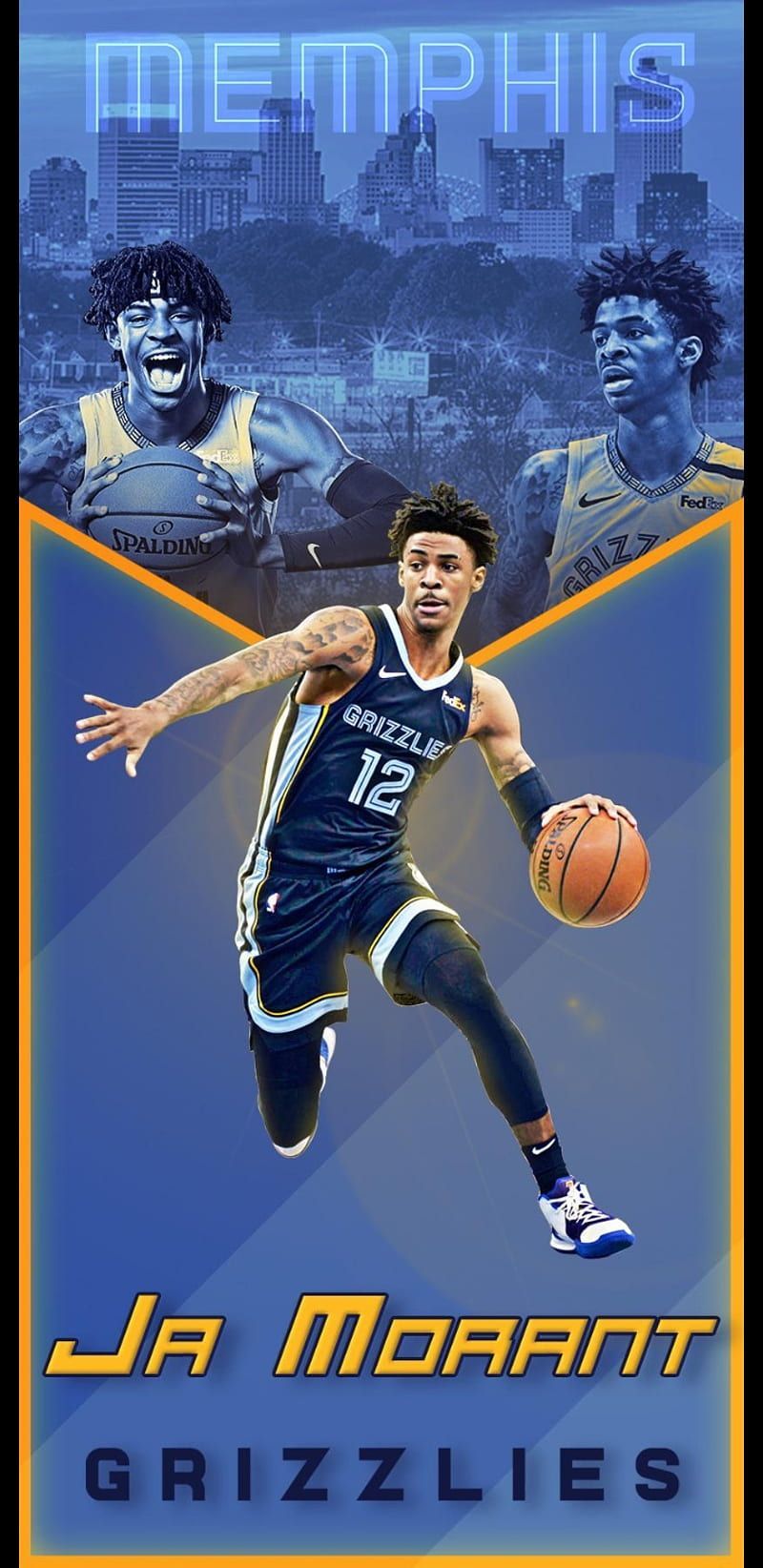 A poster of memphis grizzlies basketball player - Ja Morant