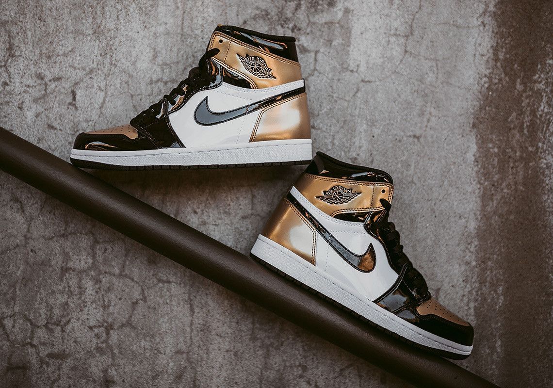 The Air Jordan 1 High OG in metallic gold is a must-have for any sneakerhead. - Air Jordan 1