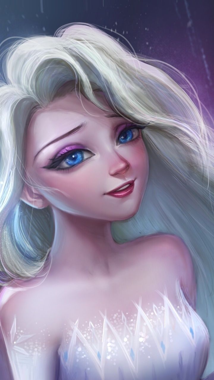 Wallpaper / Movie Frozen 2 Phone Wallpaper, Elsa (Frozen), White Hair, Blue Eyes, 720x1280 free download