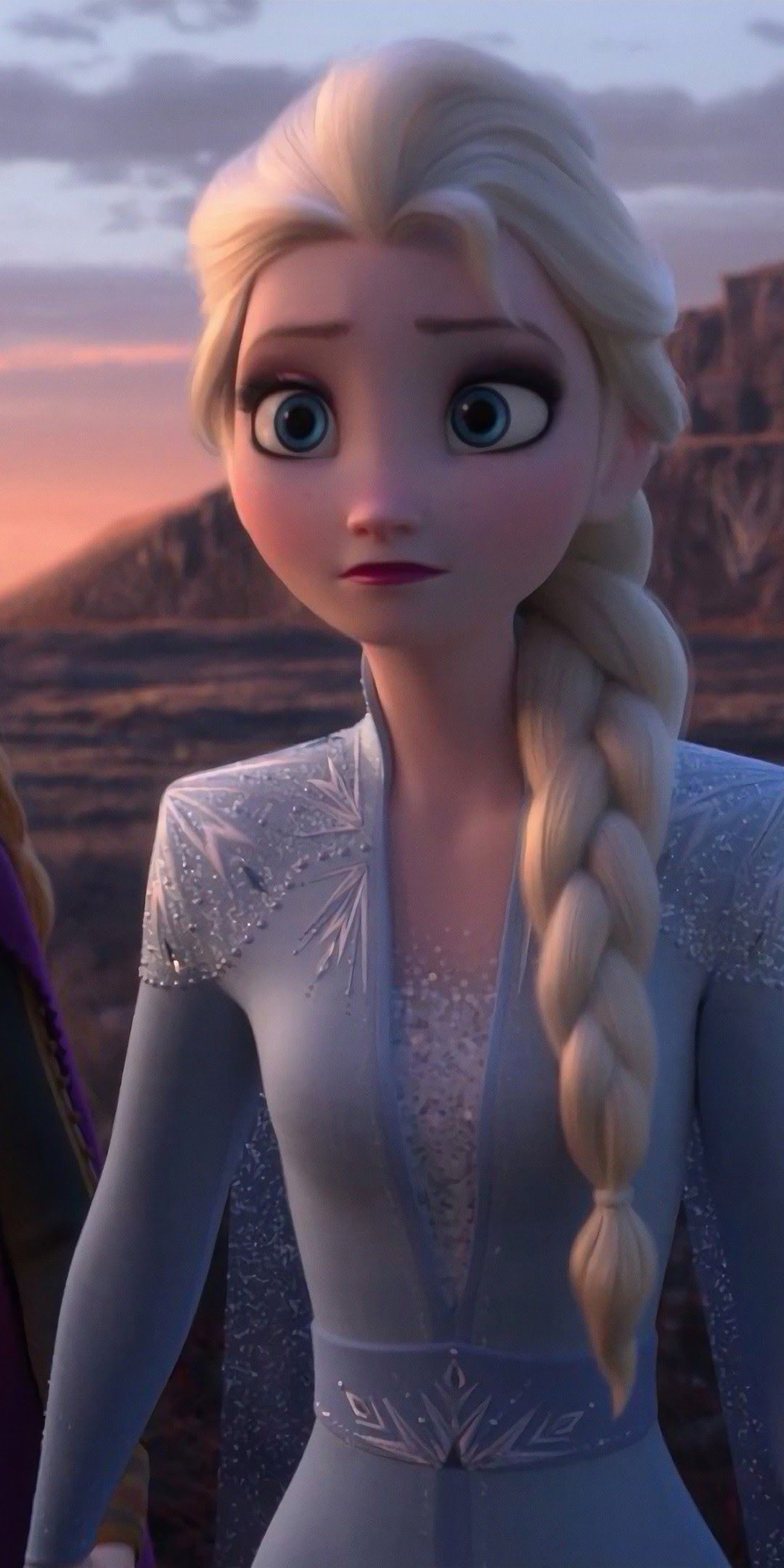 Elsa from Frozen 2 with her hair in a braid - Elsa