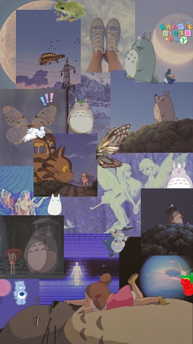 My collage of my favorite Studio Ghibli movies - My Neighbor Totoro