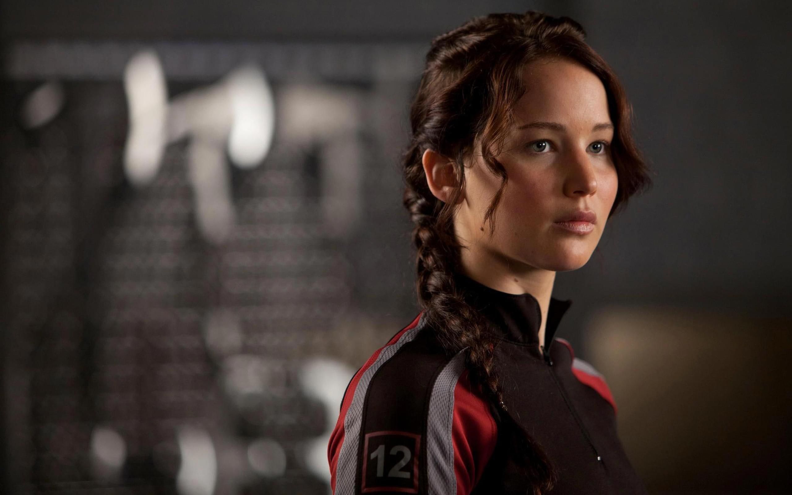 Jennifer Lawrence, brunettes, women, movies, actresses, braids, Katniss Everdeen, The Hunger. Hunger games katniss, Hunger games jennifer, Hunger games characters