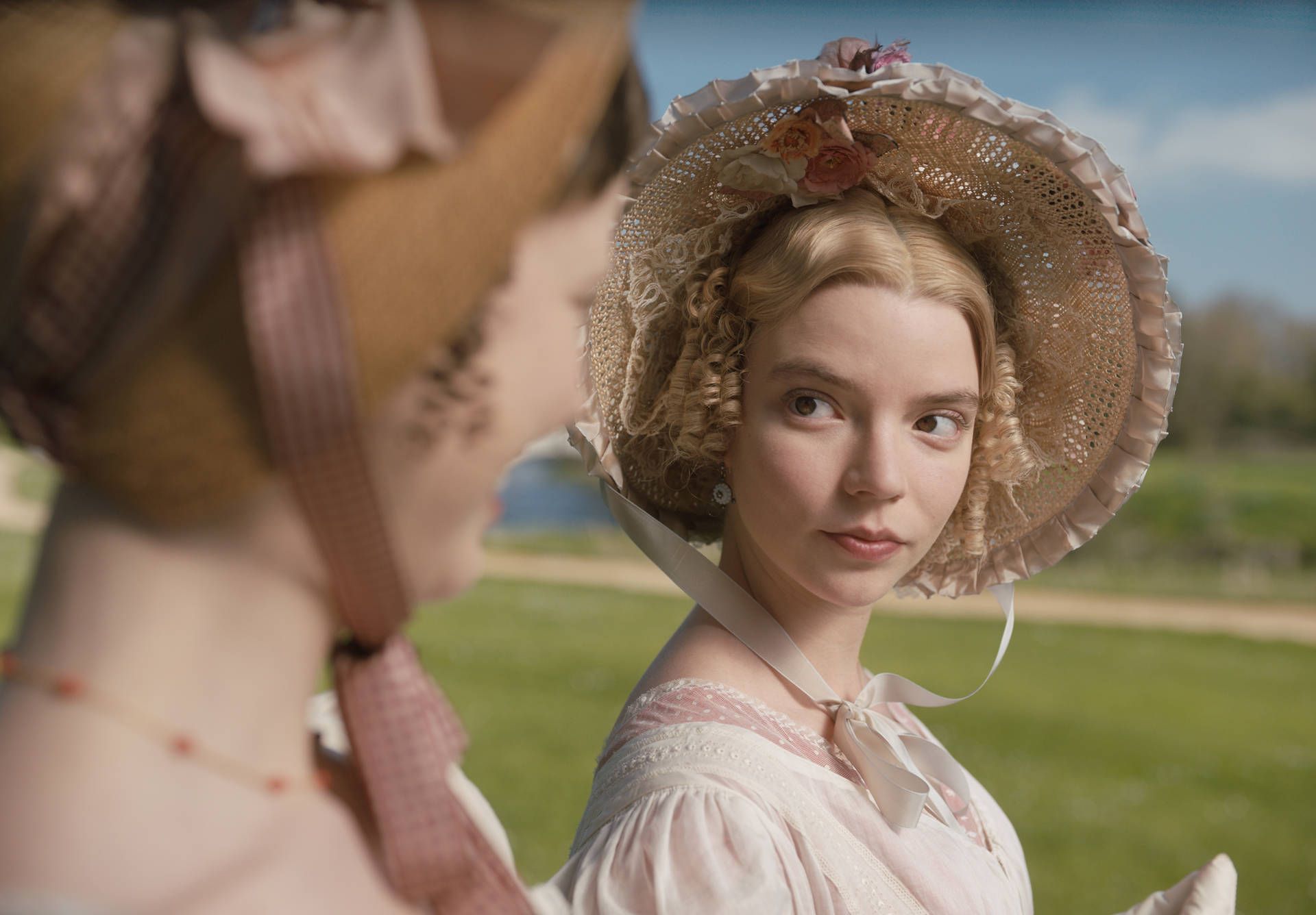 A woman in an old fashioned dress - Anya Taylor-Joy