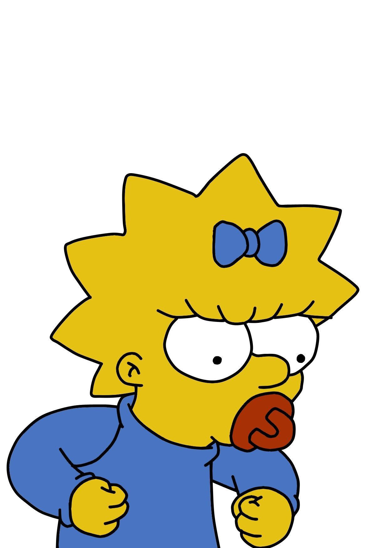 Maggie Simpson with a pacifier - Maggie Simpson