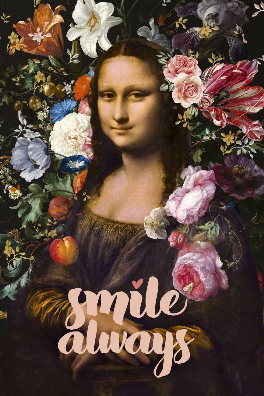 Smile Always, Mona Lisa Wall Mural