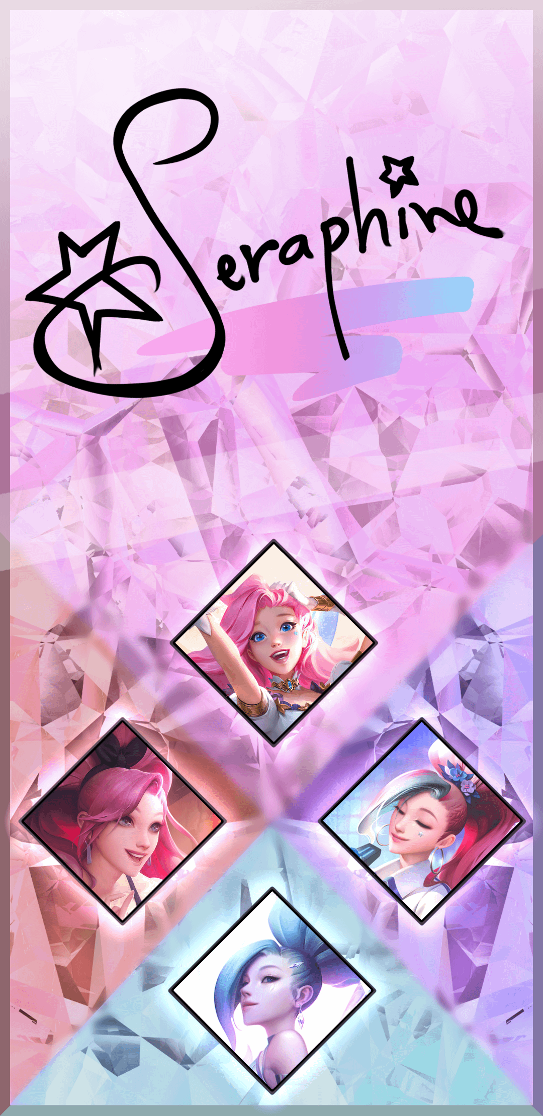 Seraphine Wallpaper I Made For My Phone Let Me Know If You Want Me To Make More - Aespa