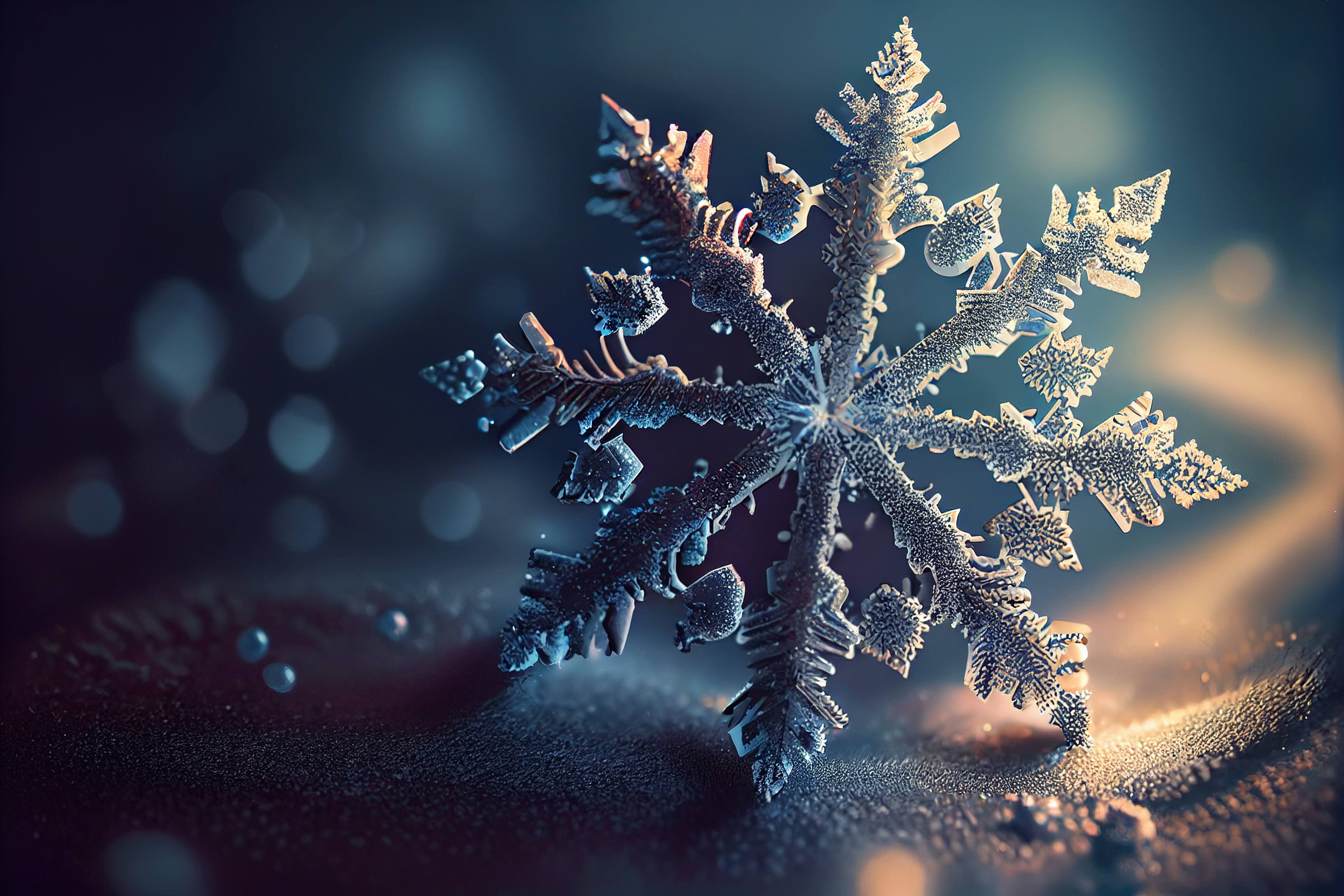 Snowflakes background holidays wallpaper