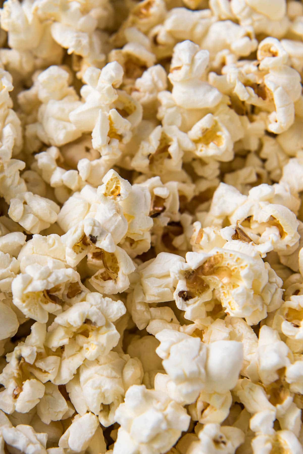 A close up of popcorn in the microwave - Popcorn