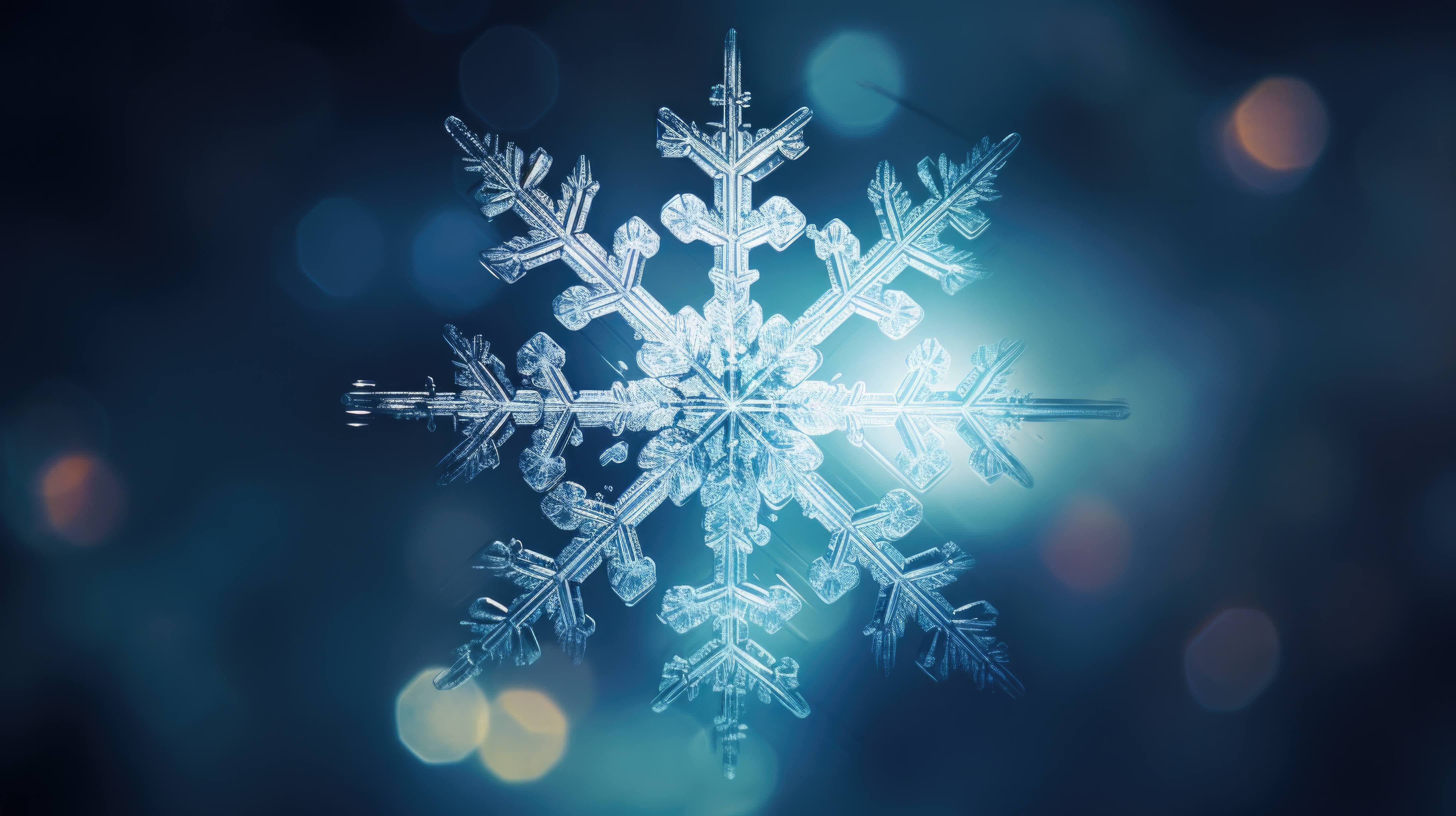 Free AI art image of snowflake pattern background