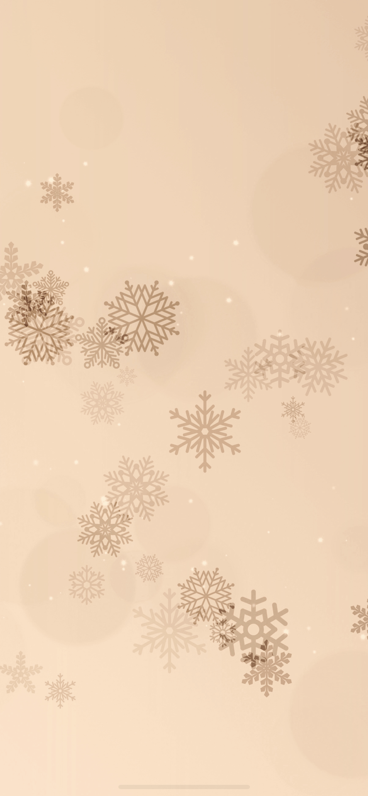 Falling snowflakes wallpaper to match iPhone 13 Pro colors