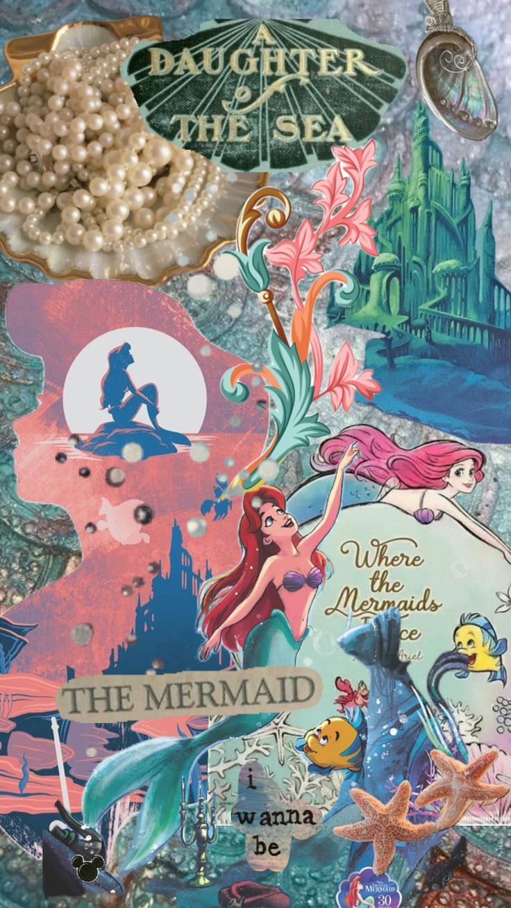 A poster with the mermaid and other characters - Mermaid