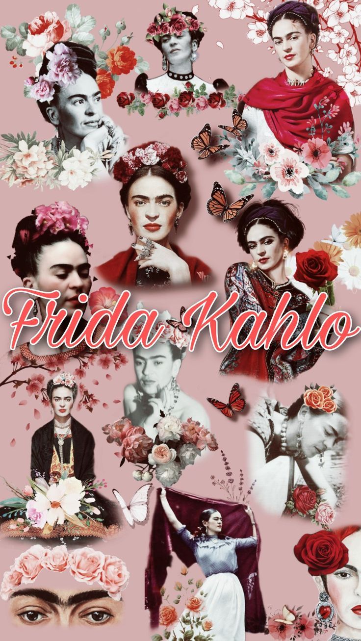 Wallpaper aesthetic Frida Kahlo. Papéis de parede fofos para celular, Frida kahlo, Imagens fofinhas