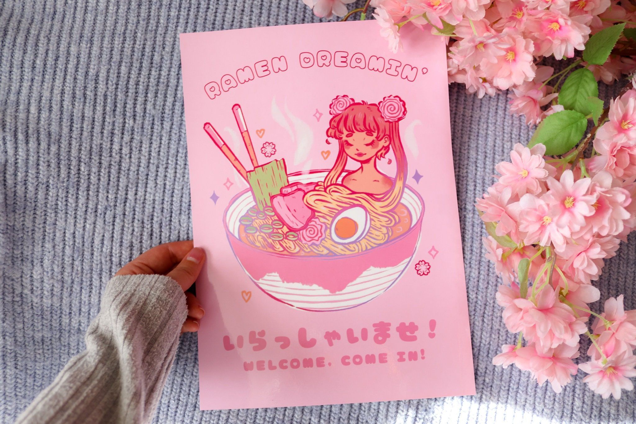 Ramen Magical Girl Illustration Japanese Kawaii Manga