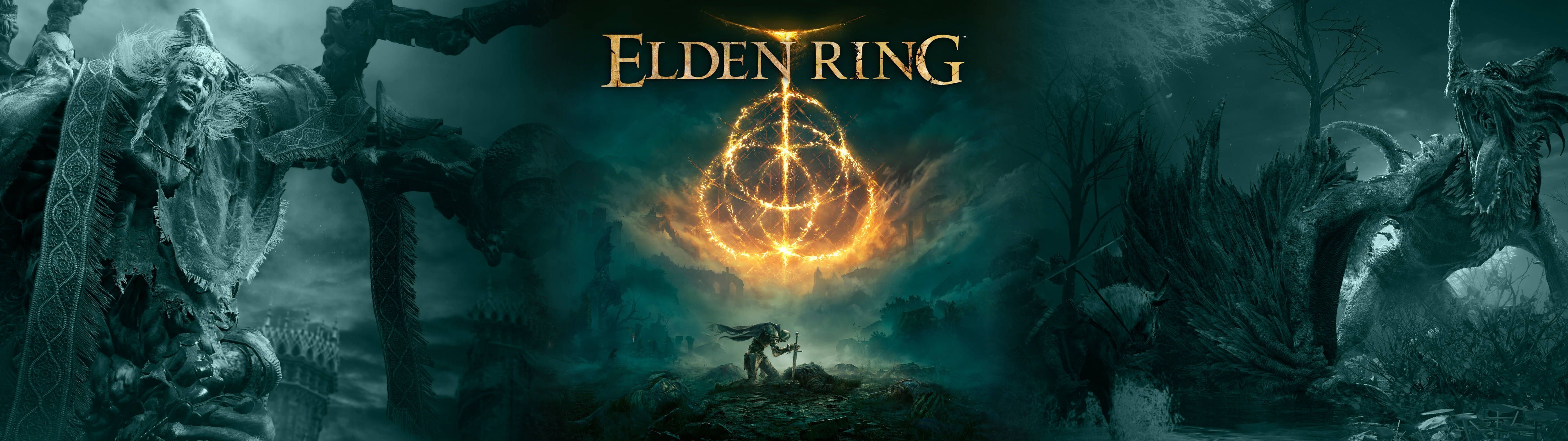 The cover art for eldering - 5120x1440