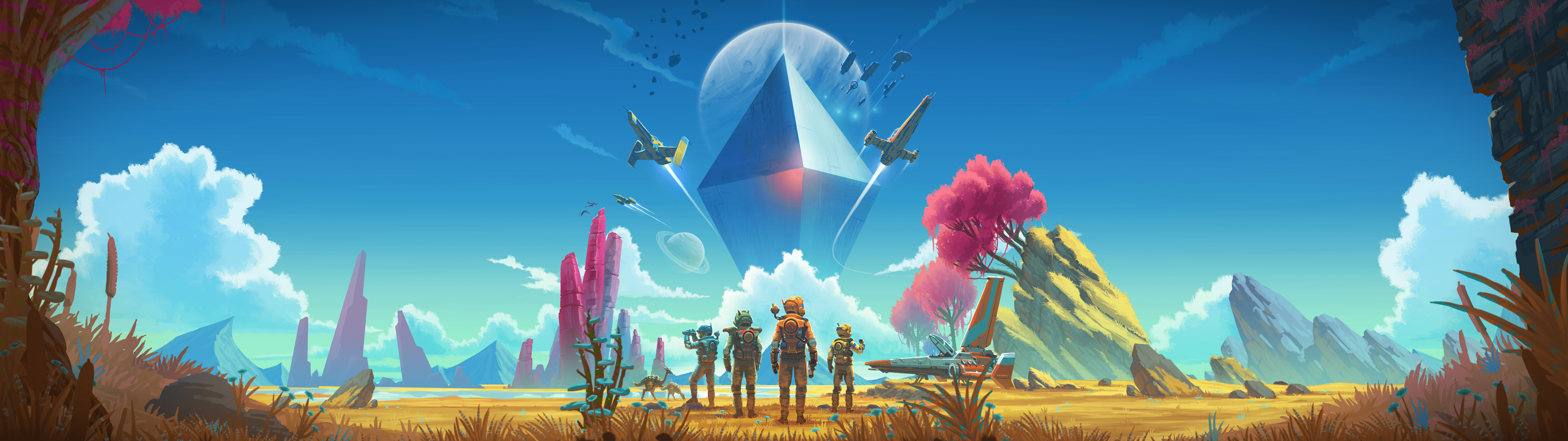 No Man's Sky. [5120x1440]. No man's sky, Active wallpaper, Wallpaper