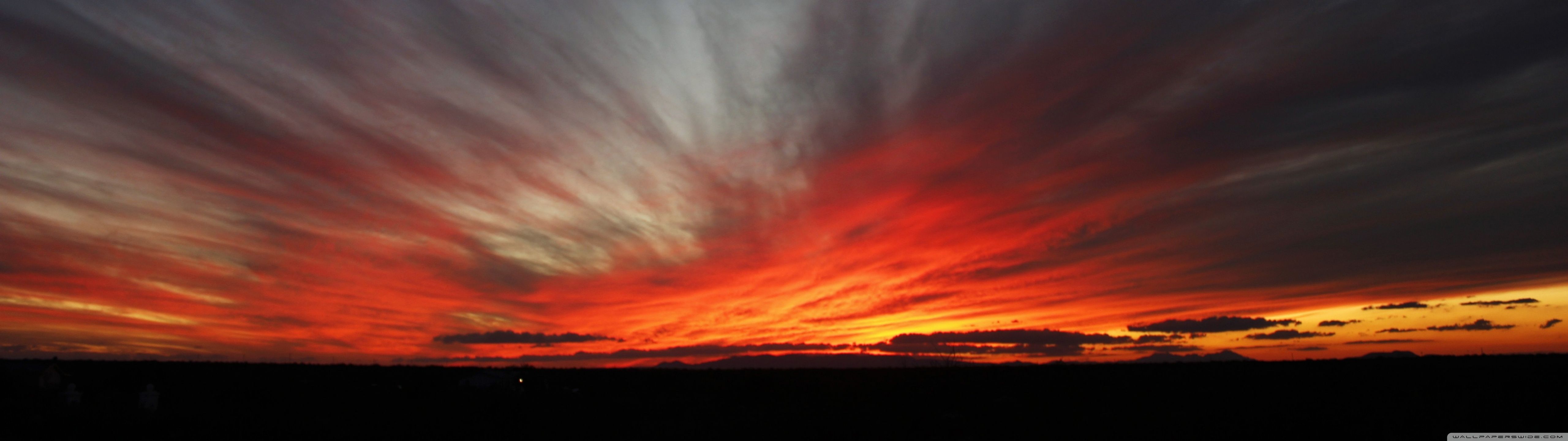 Wallpaper. Red sunset, Sunset, Panorama