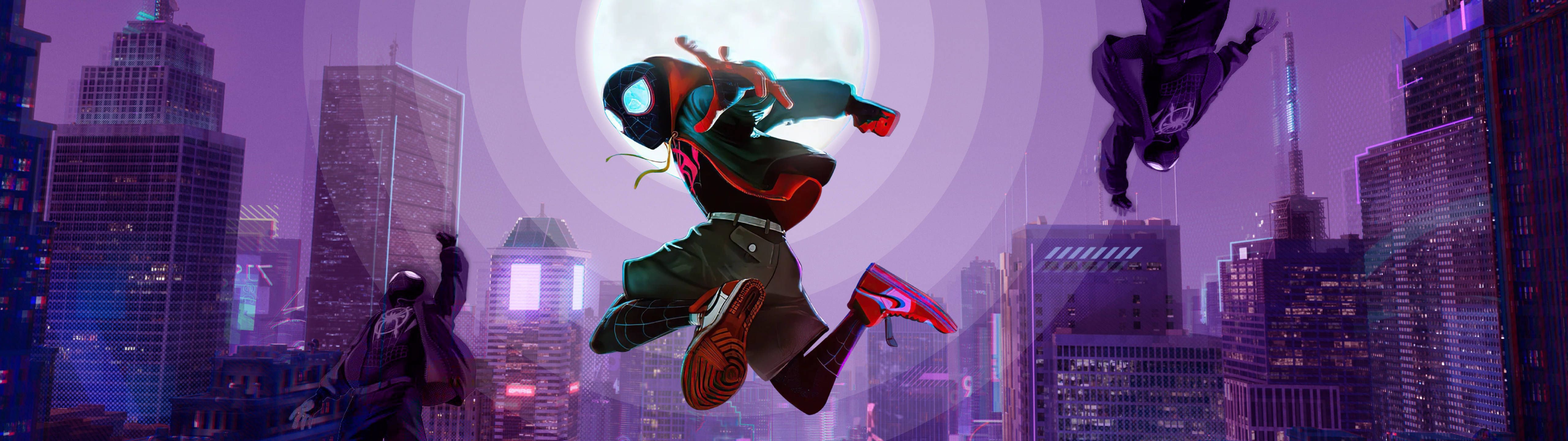 Download Spider Verse 5120x1440 Gaming Background Wallpaper