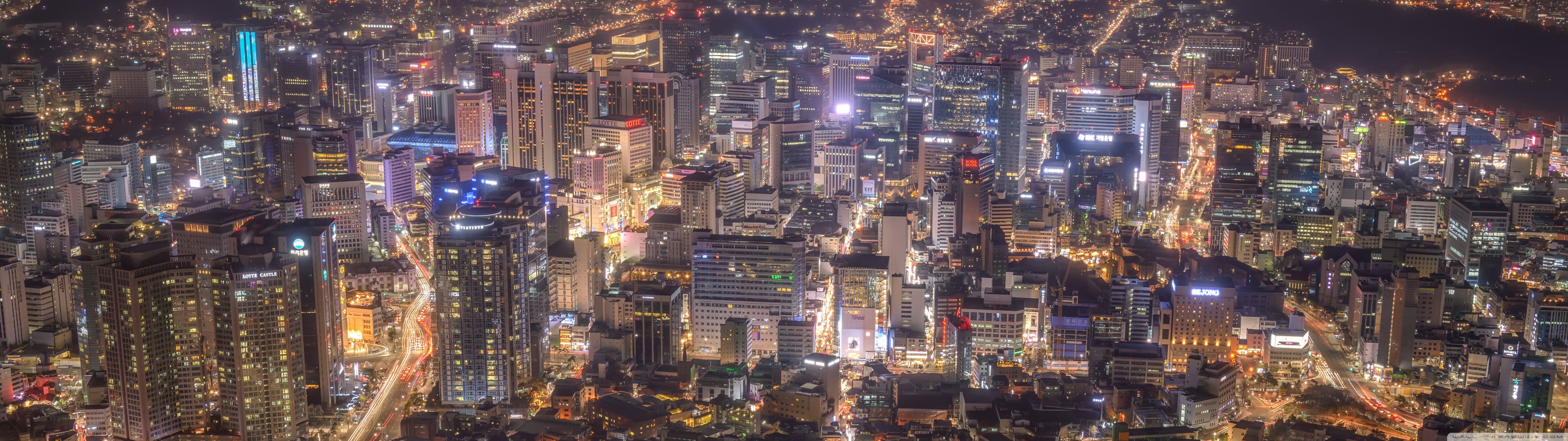The 2015 Seoul Cityscape wallpaper 4K Ultra HD wallpaper for your desktop or mobile device - 5120x1440