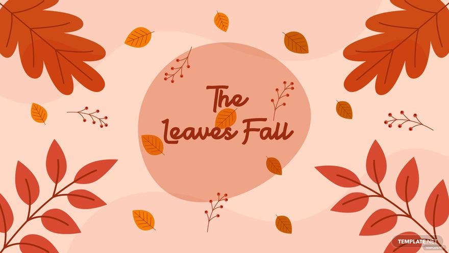 The leaves fall, with leaves and berries in the background. - Thanksgiving, cute fall