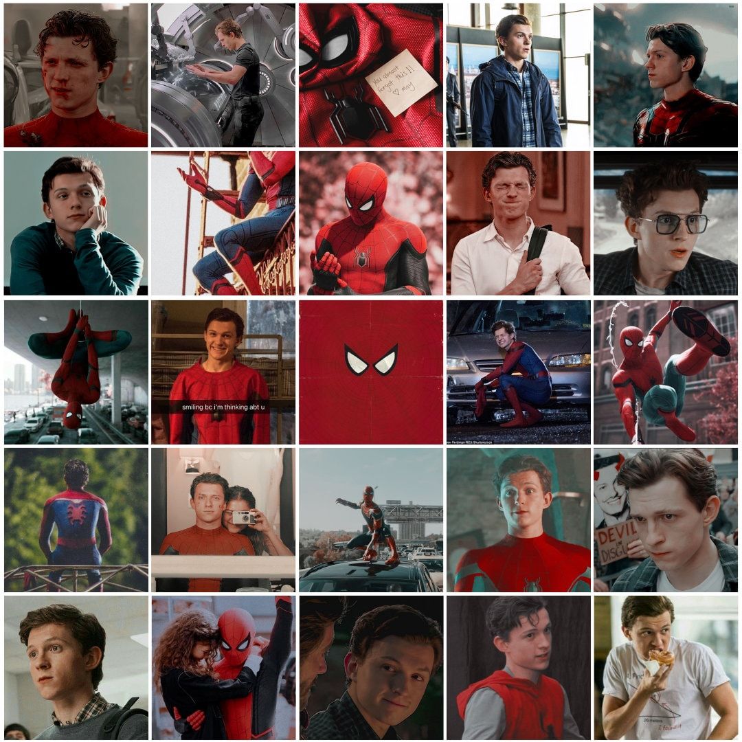 Spider-man homecoming collage - Tom Holland
