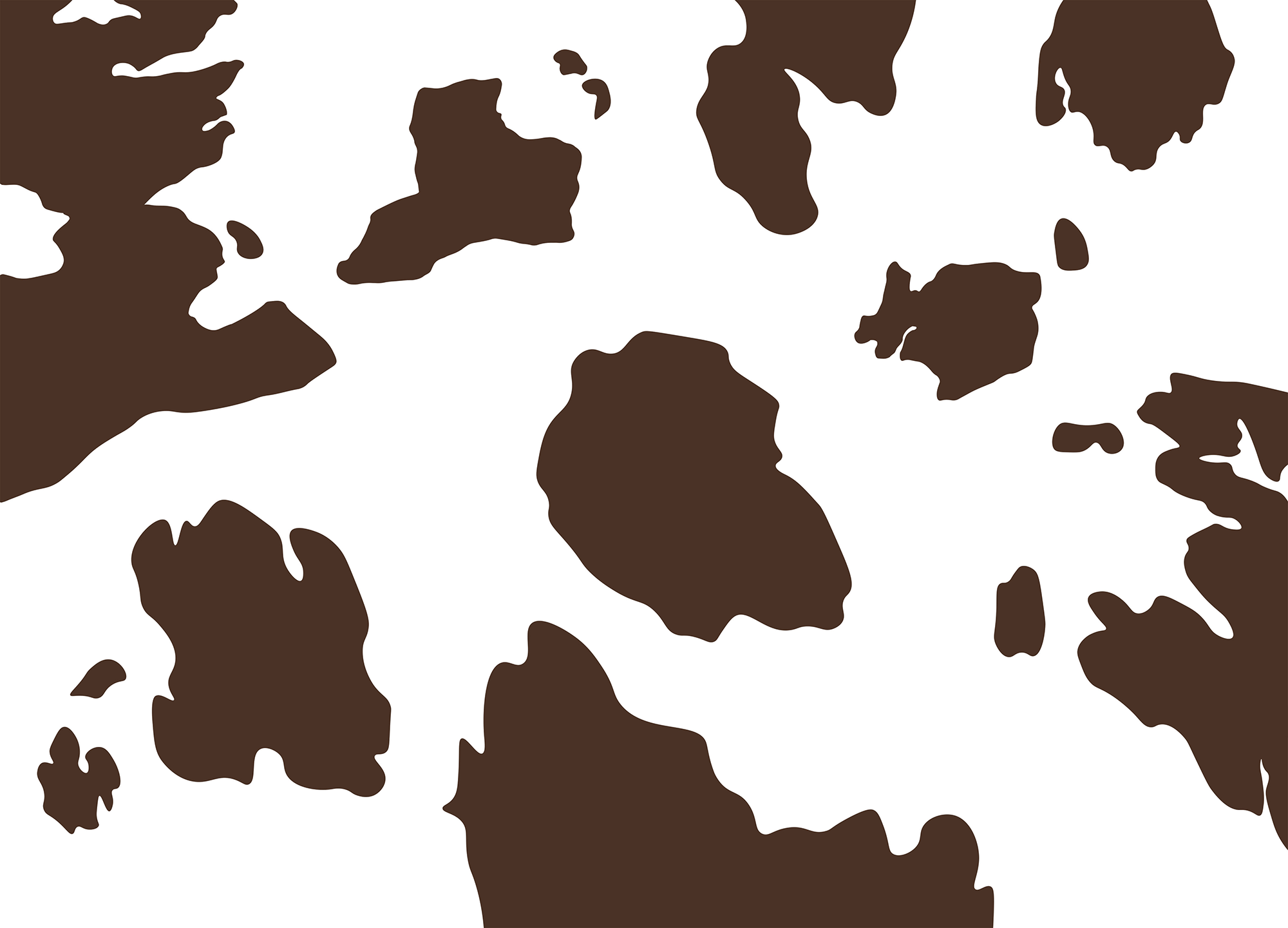 A cow pattern on a white background - Cow