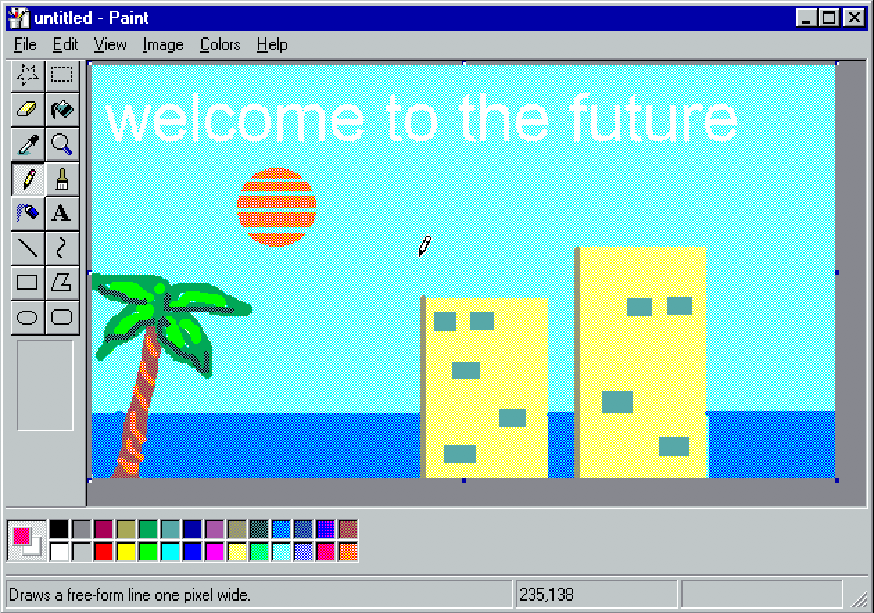 I got windows 98 to work. Windows Welcome to the future, Phone themes