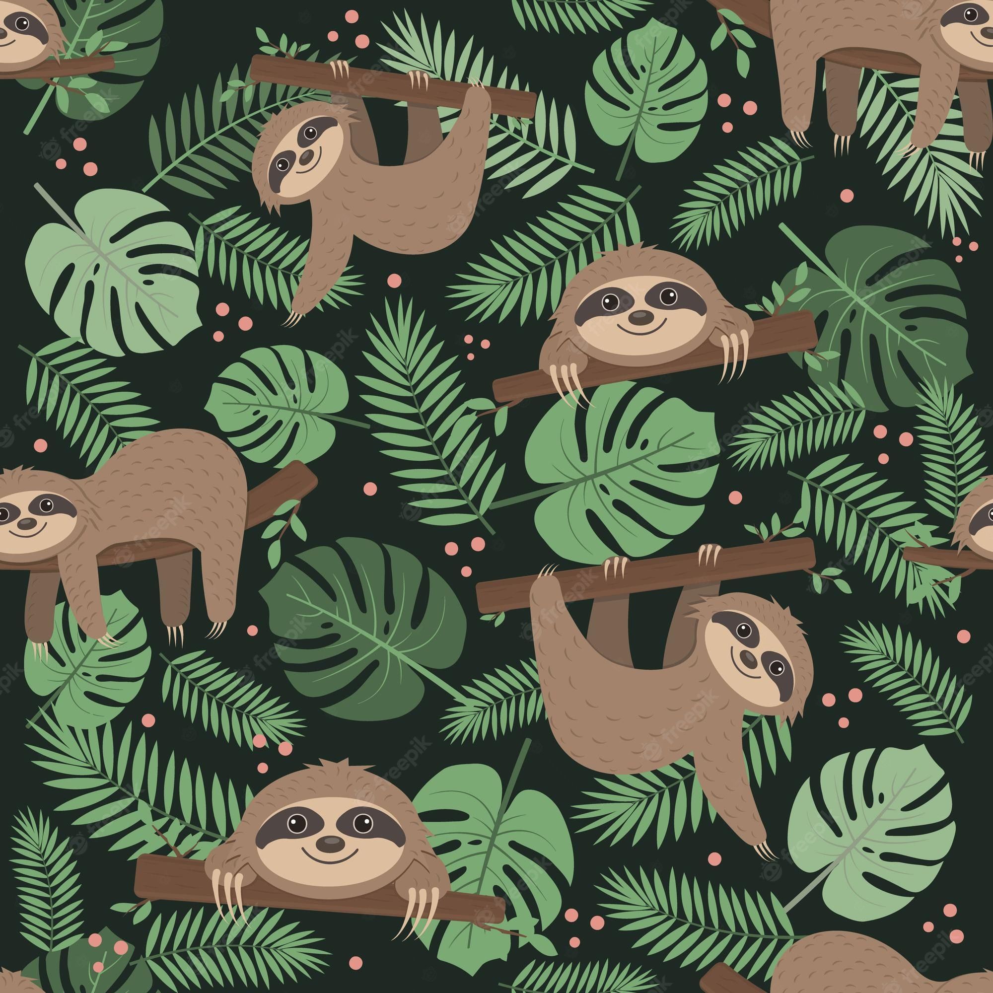 Sloth Seamless Image