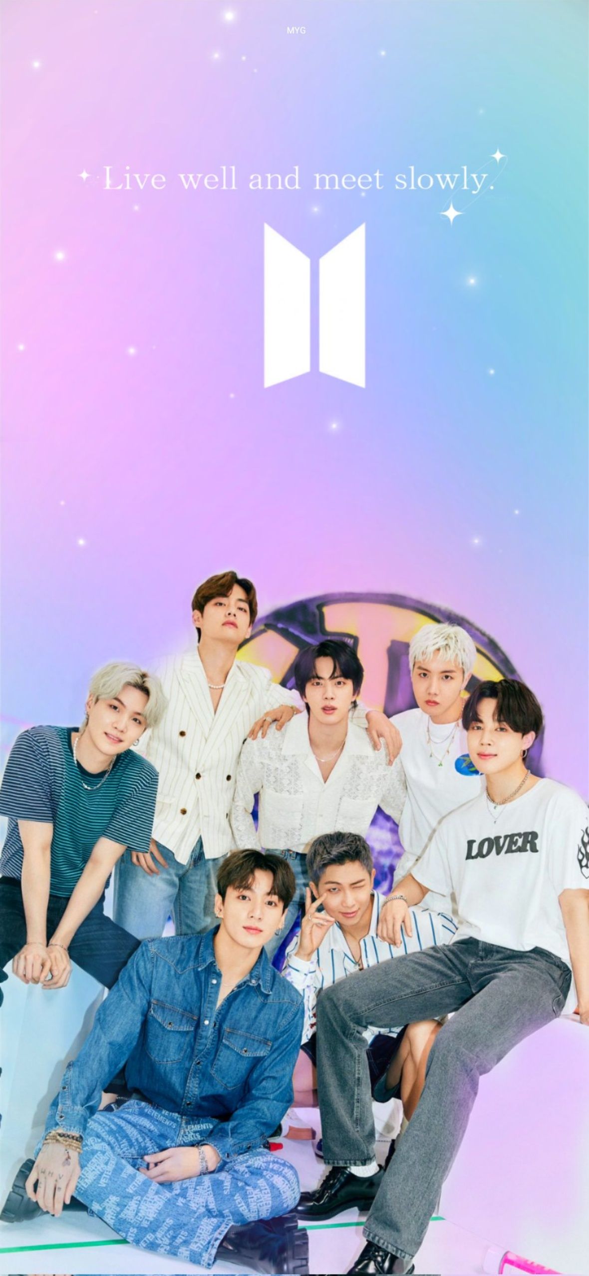A poster of the group bts - BTS