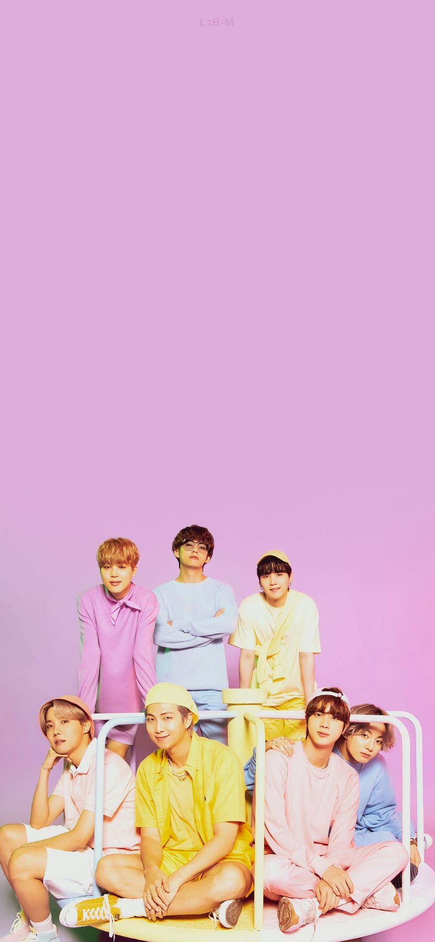 Download BTS Plain Purple Aesthetic Wallpaper