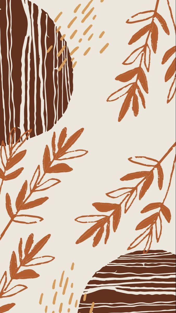 A brown and white pattern with leaves - Thanksgiving