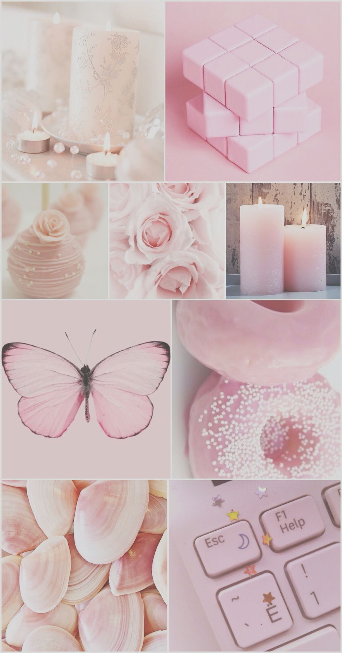 Pink aesthetic backgrounds for your phone - Light pink