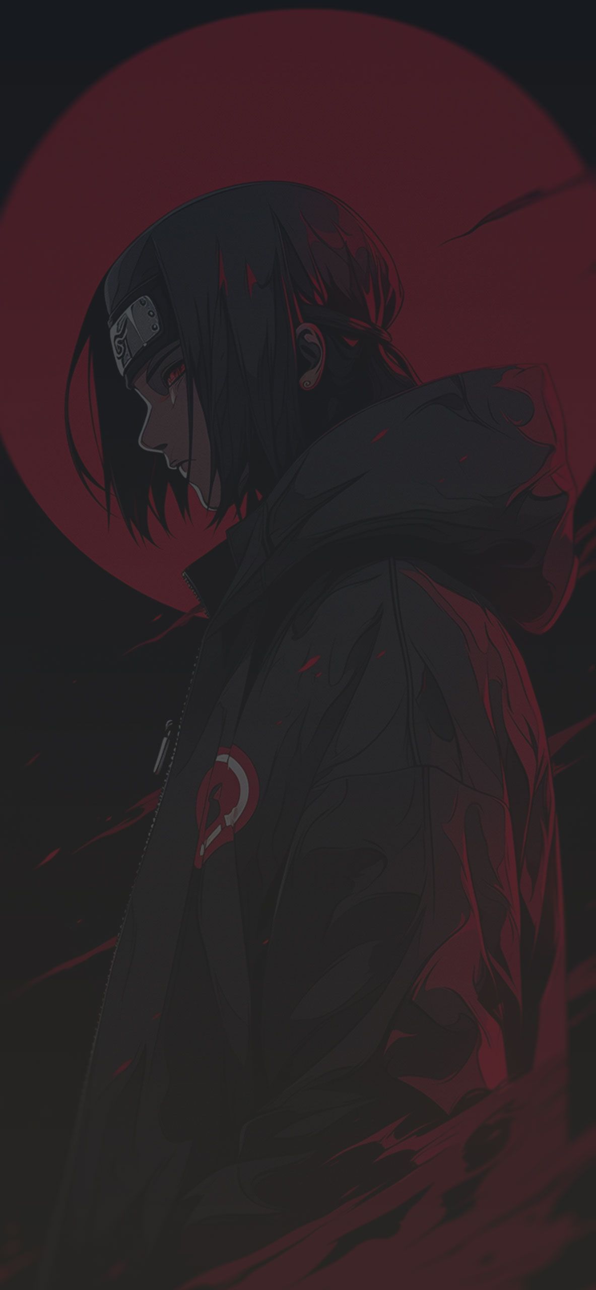 A man with black hair and red eyes - Itachi Uchiha